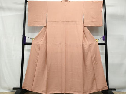 平和屋着物■上質な色無地 作家物 赤香色 正絹 逸品 CABF6889fb
