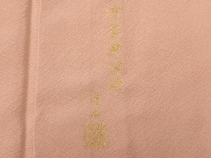 平和屋着物■上質な色無地 作家物 赤香色 正絹 逸品 CABF6889fb
