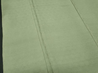 平和屋着物■上質な色無地　桐地紋　松葉色　正絹　逸品　未使用　CABF6886fb