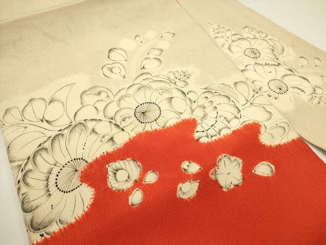 平和屋着物●西洞院辻が花　大脇一心　九寸名古屋帯　作家物　辻が花　鬼しぼ縮緬　正絹　逸品　DABE1714op