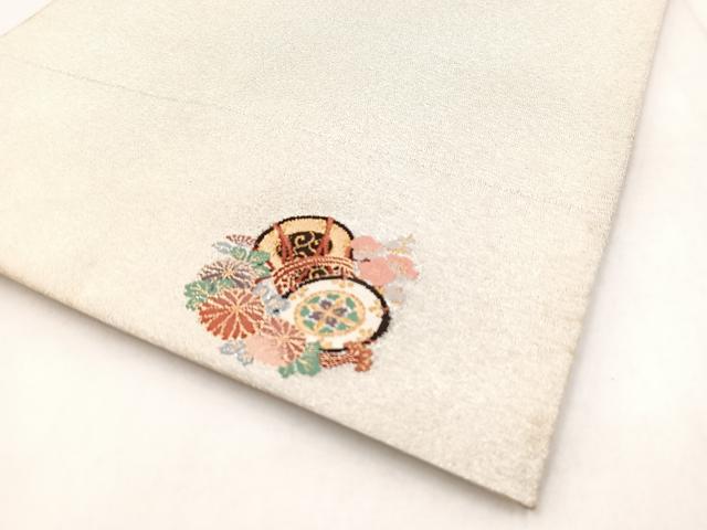 平和屋着物◎両面 全通柄袋帯 綴れ ワンポイント 花鼓文 正絹 逸品 BAAW8946yc