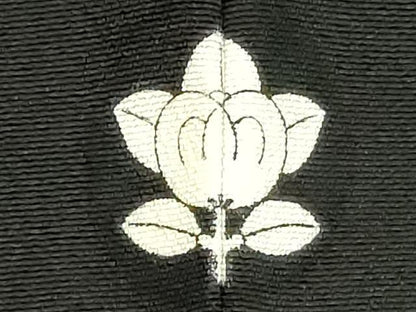 平和屋着物■豪華黒留袖 駒刺繍 扇面花文 金彩 正絹 逸品 DABE7732cd