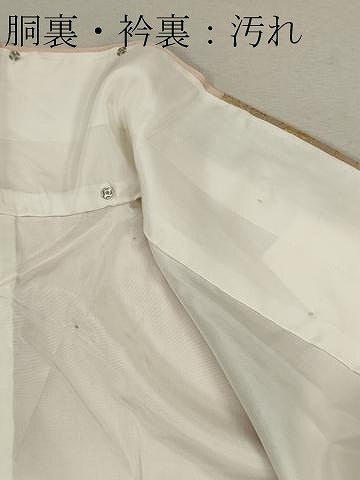 平和屋着物■訪問着 刺繍 草花文 暈し染め 金彩 正絹 逸品 CABF6445ou