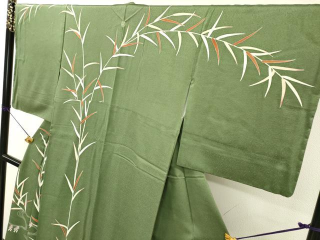 平和屋着物●訪問着　刺繍　人物風景文　松坂屋扱い　正絹　逸品　未使用　DABD5958fe