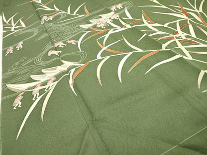 平和屋着物●訪問着　刺繍　人物風景文　松坂屋扱い　正絹　逸品　未使用　DABD5958fe