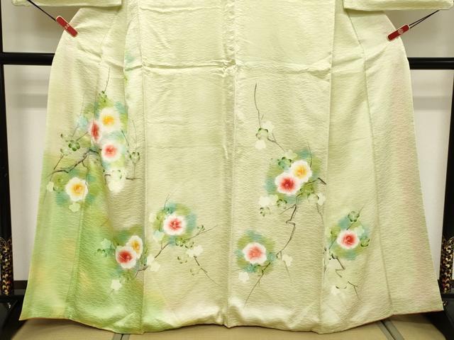平和屋着物□訪問着 手描き 枝花文 暈し染め 正絹 逸品 DABE7788cd
