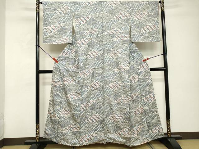 平和屋着物□本場染大島紬 切嵌吉祥文 正絹 逸品 DABE7770cd