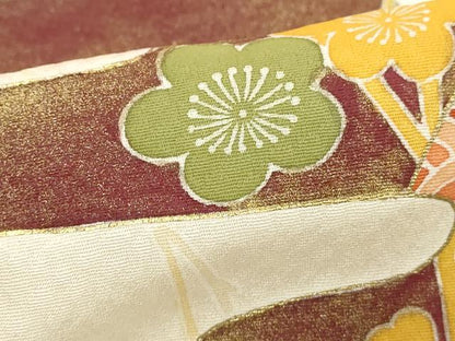 平和屋着物■訪問着　駒刺繍　鼓　暈し染め　金彩　正絹　逸品　DABE7804cd