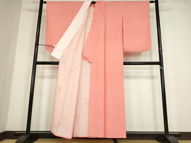 平和屋着物▽江戸小紋　単衣　鼓文　正絹　逸品　DABE4430az