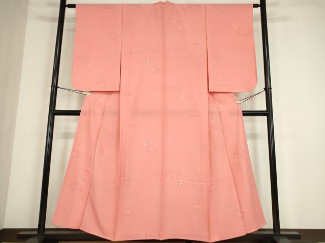 平和屋着物▽江戸小紋　単衣　鼓文　正絹　逸品　DABE4430az