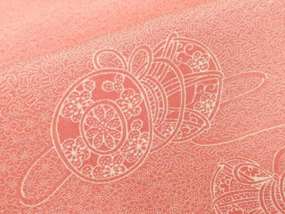平和屋着物▽江戸小紋　単衣　鼓文　正絹　逸品　DABE4430az