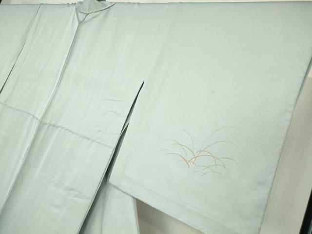 平和屋着物▽訪問着　単衣　短冊花文　手描き　暈し染め　金彩　正絹　逸品　DABE4415az