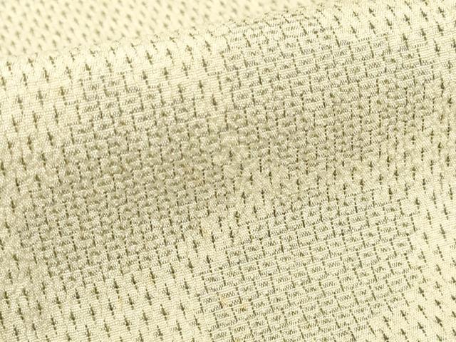 平和屋着物▽本塩沢　単衣　舞花文　110亀甲　正絹　逸品　DABE4448az