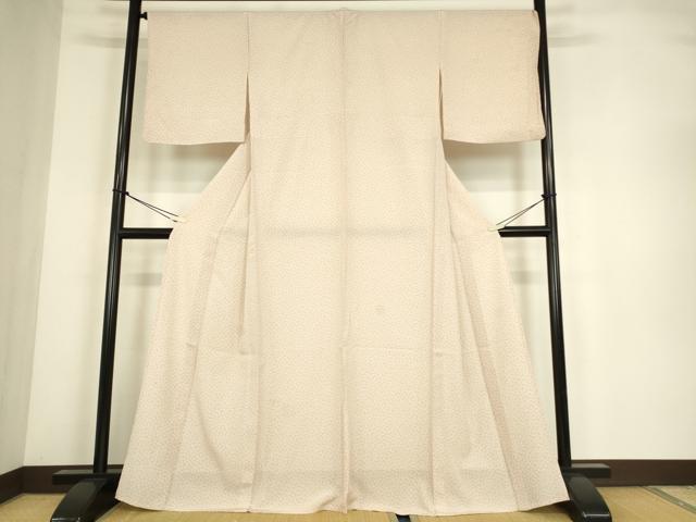 平和屋着物▽江戸小紋　単衣　小花文　正絹　逸品　DABE4486az