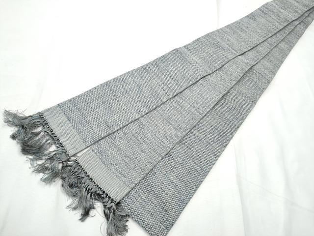 平和屋着物●男性　本場筑前博多織　角帯　霞文　証紙付き　正絹　逸品　CABF8510hy