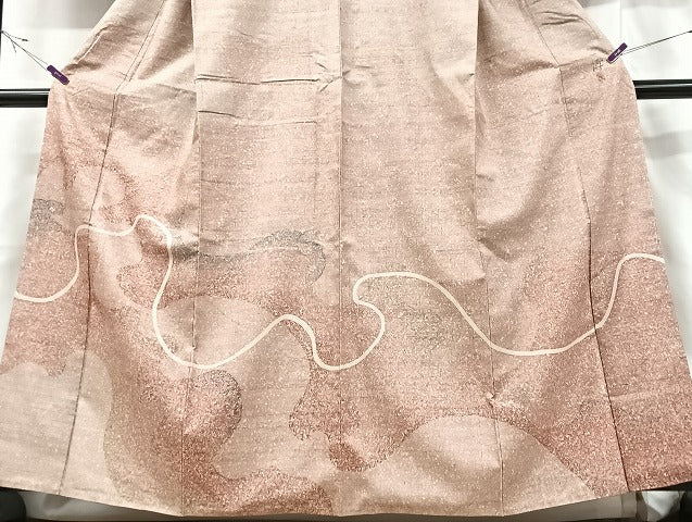 平和屋着物□訪問着 作家物 紬地 霞文 正絹 逸品 CABF5078xe