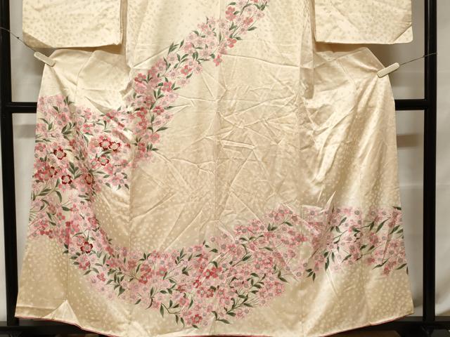 平和屋着物■訪問着 刺繍 枝花文 金彩 正絹 逸品 CABF4128ev