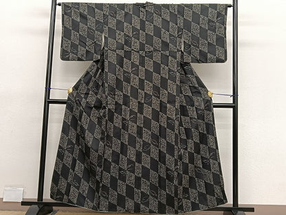平和屋着物■小紋 草花文 洗える着物 BAAX2012hv