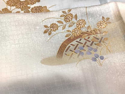 平和屋着物■訪問着 籬花文 暈し染め 金彩 やまと誂製 正絹 逸品 BAAX2016hv