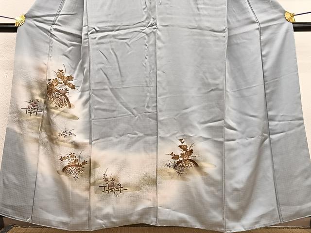平和屋着物■訪問着 籬花文 暈し染め 金彩 やまと誂製 正絹 逸品 BAAX2016hv