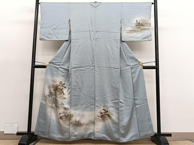 平和屋着物■訪問着 籬花文 暈し染め 金彩 やまと誂製 正絹 逸品 BAAX2016hv