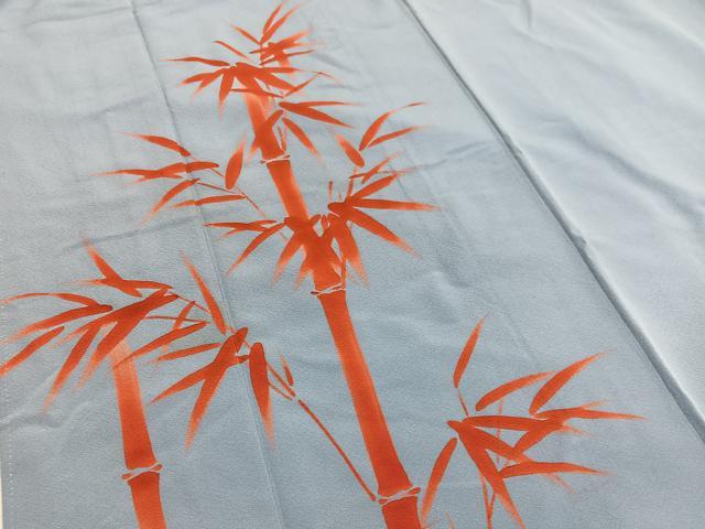 平和屋着物■豪華色留袖　手描き　笹竹文　正絹　逸品　BAAX2049hv