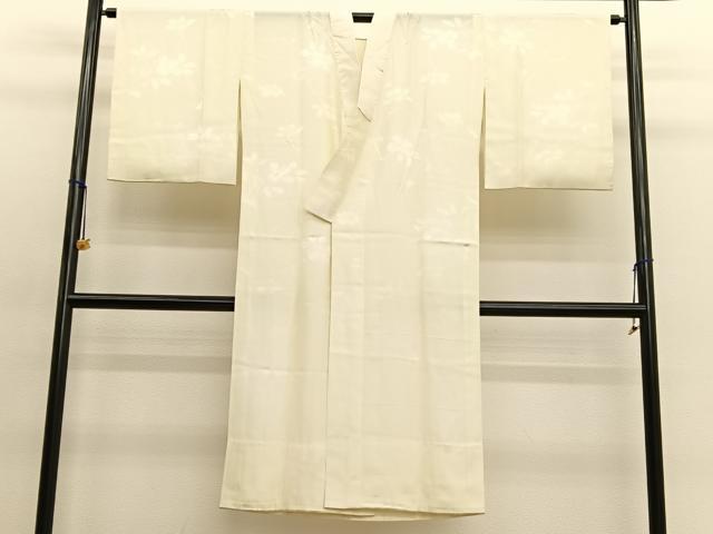 平和屋着物■長襦袢　無双仕立て　枝花地紋　暈し染め　正絹　逸品　BAAX2059hv