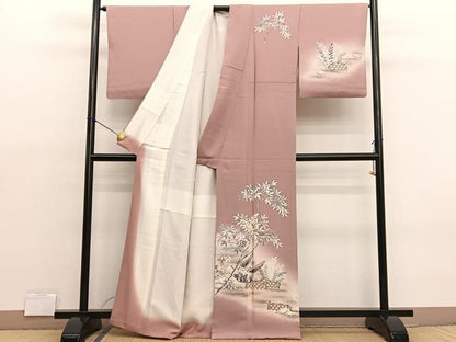 平和屋着物■訪問着 渡船風景文 暈し染め 金彩 正絹 逸品 BAAX2080hv