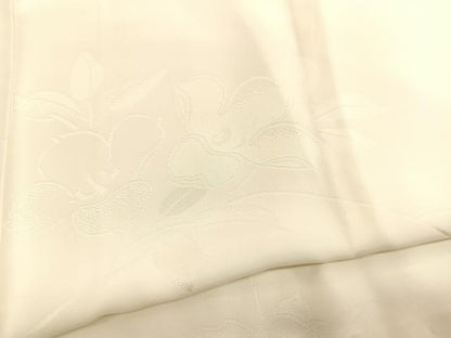 平和屋着物■長襦袢　無双仕立て　枝花地紋　暈し染め　正絹　逸品　BAAX2059hv