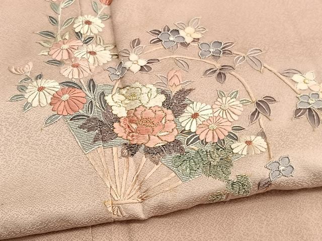 平和屋着物●中国三大刺繍　相良刺繍　小紋　吉祥草花文　金通し地　正絹　逸品　AABG7919cs 楽天市場】平和屋本店□極上 中国三大刺繍 スワトウ刺繍 汕頭刺繍 相良