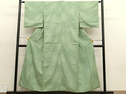 平和屋着物■上質な小紋 菊青海波 正絹 逸品 BAAX2089hv