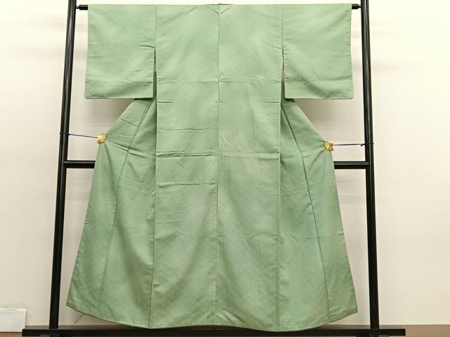 平和屋着物■上質な小紋 菊青海波 正絹 逸品 BAAX2089hv