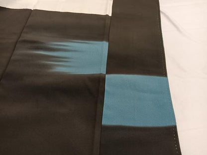 平和屋着物■豪華黒留袖　駒刺繍　飛鶴文　暈し染め　金銀彩　正絹　逸品　BAAX2105hv
