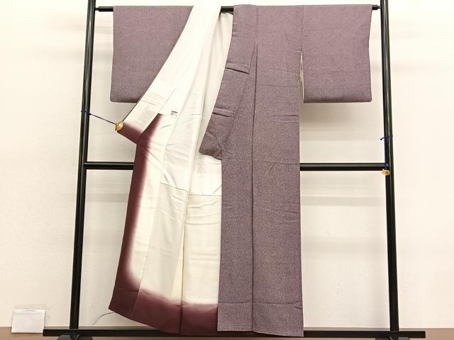 平和屋着物□江戸小紋 鮫小紋柄 鬼しぼ縮緬 正絹 逸品 BAAX2135hv