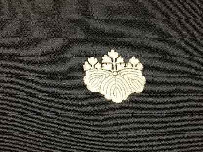 平和屋着物■豪華黒留袖　総刺繍　紅白鶴　金彩　正絹　逸品　BAAX2166hv