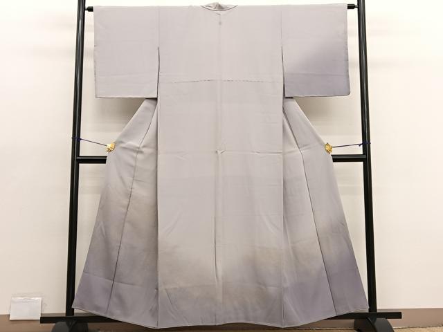 平和屋着物■訪問着　寿光織　箔散らし文様　暈し染め　金糸　正絹　逸品　BAAX2185hv