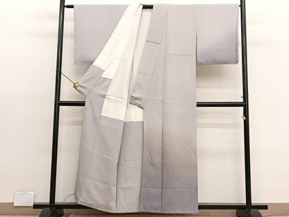 平和屋着物■訪問着　寿光織　箔散らし文様　暈し染め　金糸　正絹　逸品　BAAX2185hv