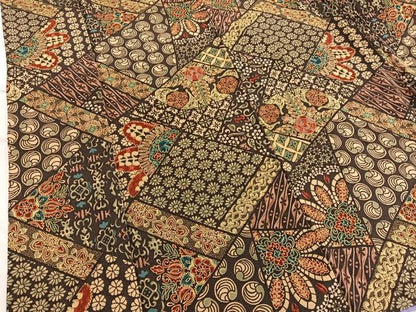 平和屋着物■上質な小紋 切嵌文様 正絹 逸品 BAAX2159hv