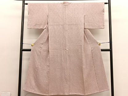 平和屋着物■大変加工の良い総絞り小紋　正絹　逸品　BAAX2187hv