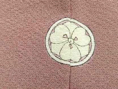 平和屋着物■上質な色無地 洗朱色 正絹 逸品 BAAX2198hv