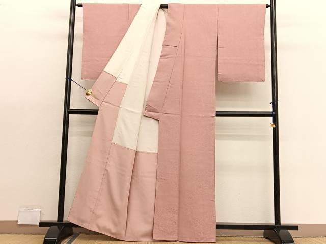 平和屋着物■上質なお召 牡丹 正絹 逸品 BAAX2200hv