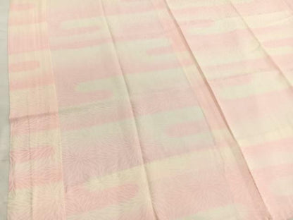 平和屋着物■長襦袢 無双仕立て エ霞文 暈し染め 半衿刺繍 正絹 逸品 未使用 BAAX2195hv