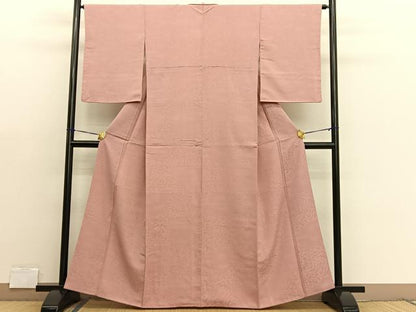 平和屋着物■上質なお召 牡丹 正絹 逸品 BAAX2200hv