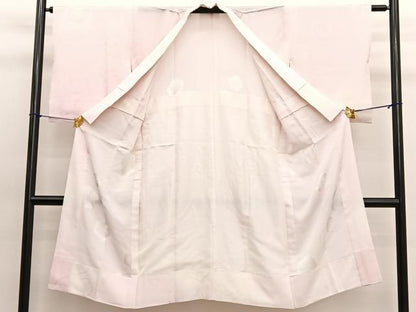 平和屋着物■長襦袢 無双仕立て 光琳梅 暈し染め 正絹 逸品 BAAX2196hv