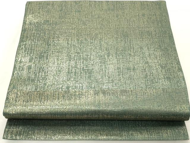 平和屋着物◎六通柄袋帯 横段文 金糸 正絹 逸品 DABE7855cd