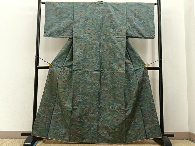 平和屋着物■本場大島紬　7マルキ　松竹文　正絹　逸品　BAAW9540hj