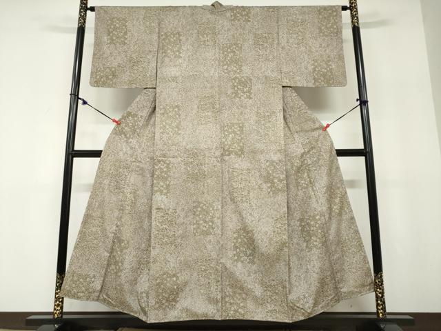 平和屋着物●本場染大島紬　児玉任弘　草花霞文　正絹　逸品　未使用　DABD9806ud