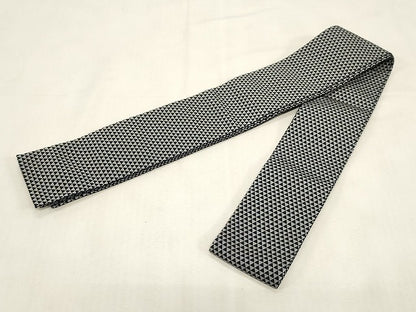 平和屋着物●男性　本場筑前博多織　角帯　鱗文　正絹　逸品　未使用　CABF6252dy