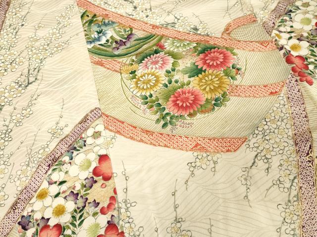 平和屋着物■豪華振袖 手描き 花丸文 金彩 正絹 逸品 DABE7918cd