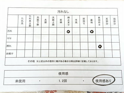 平和屋着物◎六通柄袋帯　唐織　扇面吉祥文　金糸　引箔　正絹　逸品　BAAX4765qw